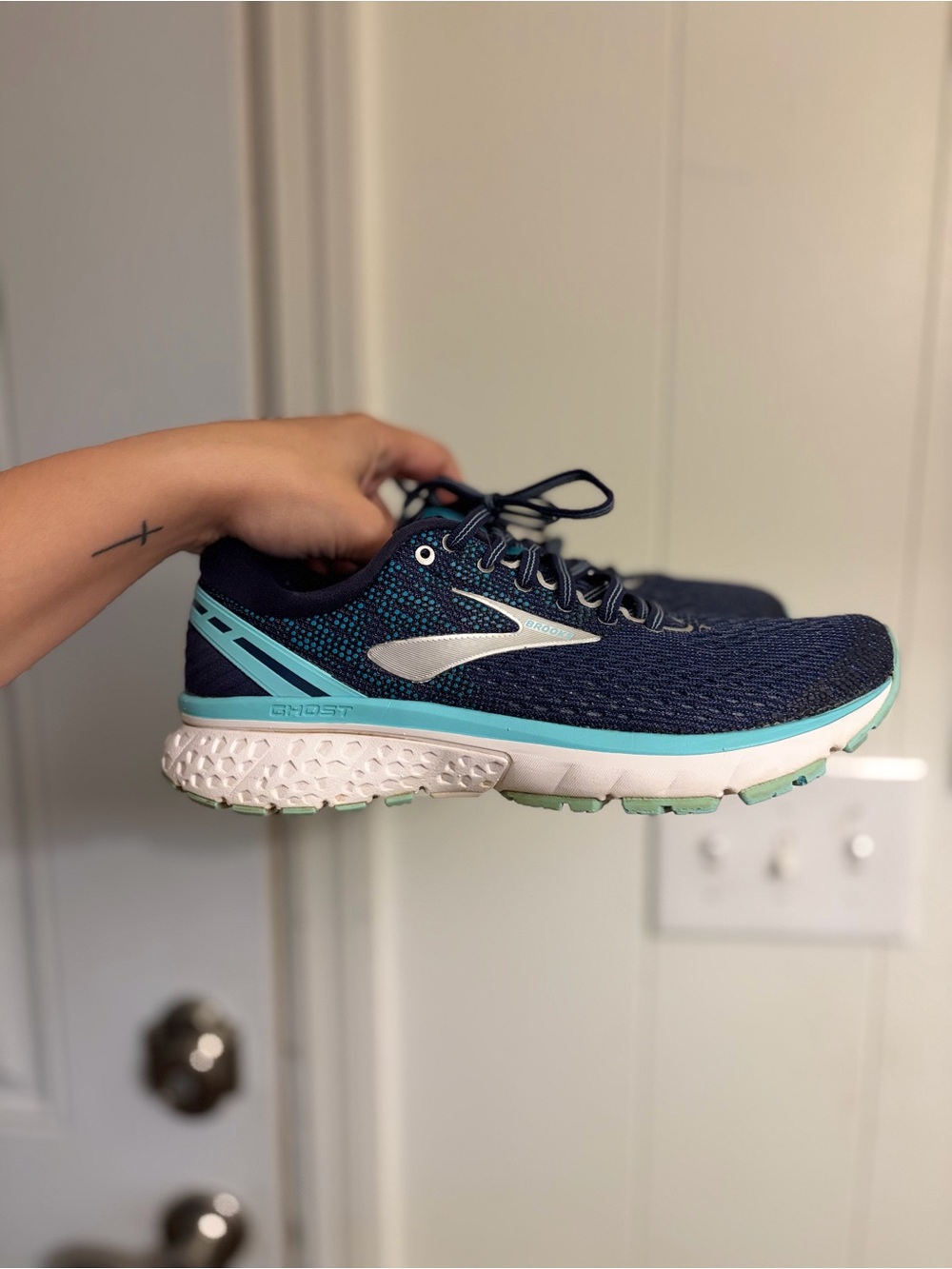 Brooks Navy and Teal Women's Running Shoe